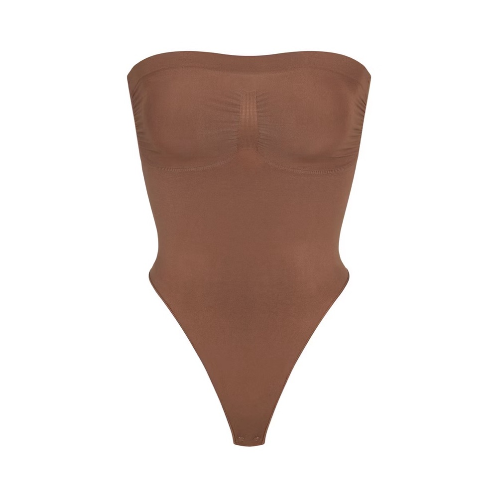 Skims Brown Strapless Bodysuit